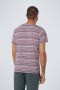 No Excess T-Shirt Strepen Rood - Thumbnail 3