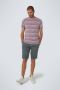 No Excess T-Shirt Strepen Rood - Thumbnail 4