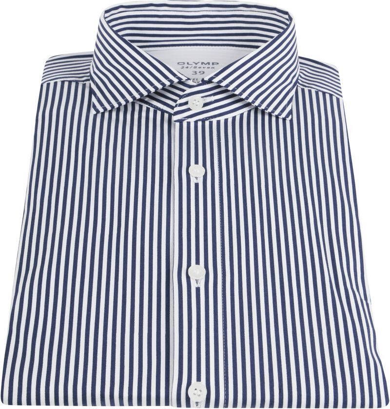 Olymp Overhemd 24 Seven Strepen Blauw