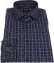 Olymp Overhemd Level Five SL7 Print Navy - Thumbnail 2