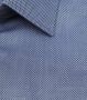 Olymp Short Sleeve Overhemd Luxor Melange Blauw - Thumbnail 2
