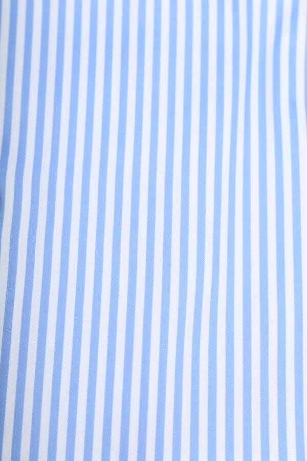 Olymp Signature Overhemd Streep Lichtblauw