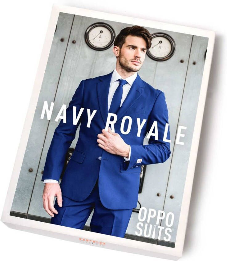 OppoSuits Navy Royale Kostuum
