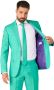 OppoSuits Trendy Turquoise Kostuum - Thumbnail 2
