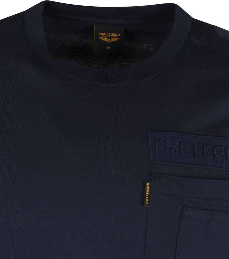 PME Legend Jersey T-Shirt Logo Donkerblauw