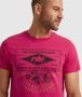 PME Legend regular fit T-shirt met printopdruk roze - Thumbnail 5