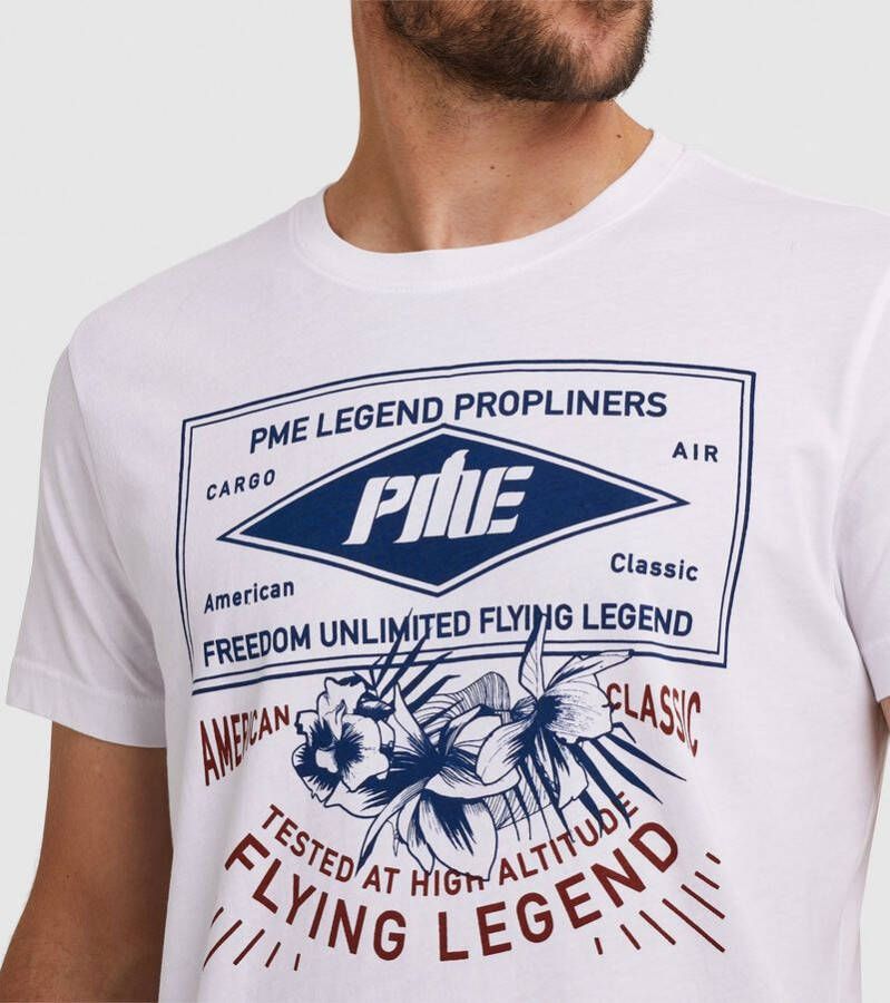 PME Legend Jersey T-Shirt Logo Wit