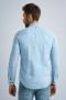 PME Legend Lichtblauwe Casual Overhemd Long Sleeve Shirt Ctn linen 2 Tone - Thumbnail 8