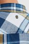 PME Legend geruit slim fit overhemd 290 real indigo - Thumbnail 8