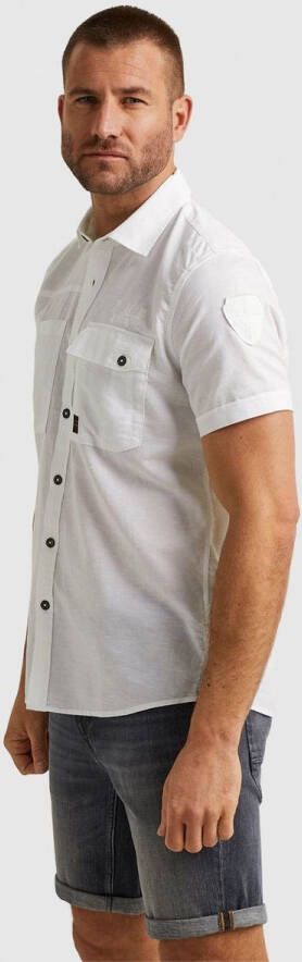 PME Legend Short Sleeve Overhemd Wit