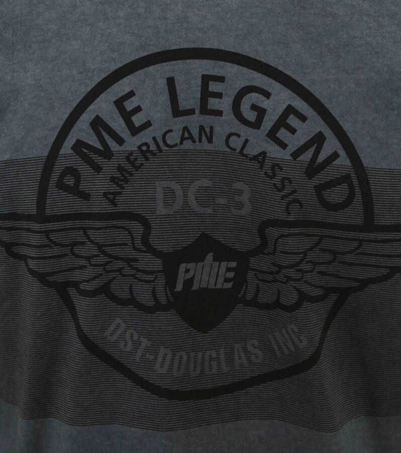 PME Legend T-Shirt Print Melange Grijs