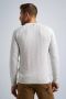 PME Legend R-neck knit sweat combination bone white Beige Heren - Thumbnail 9