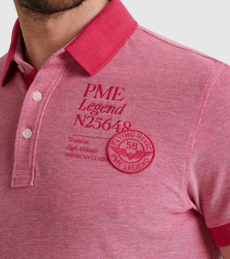 PME Legend Two Tone Piqué Poloshirt Roze