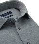 Profuomo gemêleerd slim fit overhemd antraciet knitted - Thumbnail 7