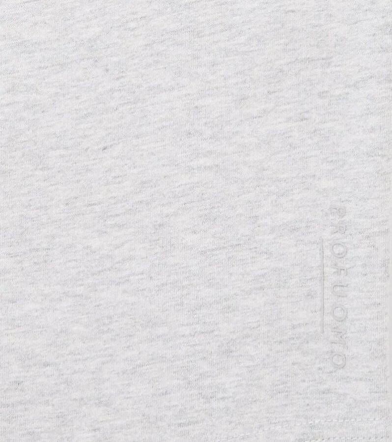 Profuomo Longsleeve Polo Grijs Melange