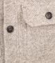 PROFUOMO Heren Overhemden Overshirt Knit Herringb Beige - Thumbnail 2