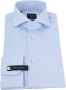 Profuomo Lichtblauwe Klassiek Overhemd Haisey Twill Shirt Extra Long Sleeve - Thumbnail 13