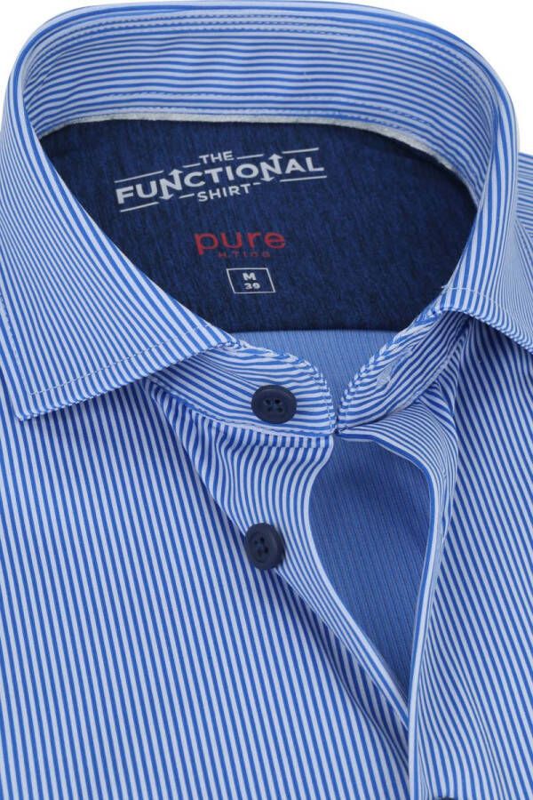 Pure Functional Overhemd Strepen Blauw