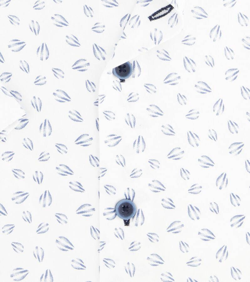 R2 Amsterdam R2 Overhemd Korte Mouwen Print Blauw