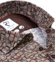 R2 Amsterdam R2 Overhemd Print Bruin - Thumbnail 3