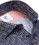 R2 Amsterdam R2 Overhemd Print Donkerblauw - Thumbnail 3