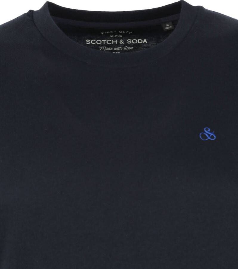Scotch and Soda Scotch & Soda T-Shirt Jersey Donkerblauw