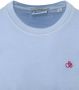 SCOTCH & SODA Heren Polo's & T-shirts Garment Dye Logo Embroidery Tee Lichtblauw - Thumbnail 11