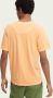 Scotch & Soda Oranje T-shirt Garment-dyed Crewneck Tee With Embroidery Logo - Thumbnail 6