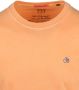 Scotch & Soda Oranje T-shirt Garment-dyed Crewneck Tee With Embroidery Logo - Thumbnail 7