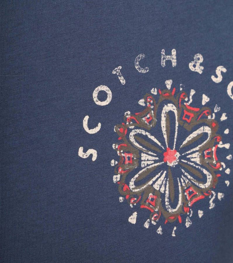 Scotch and Soda Scotch & Soda T-Shirt Print Storm Blue