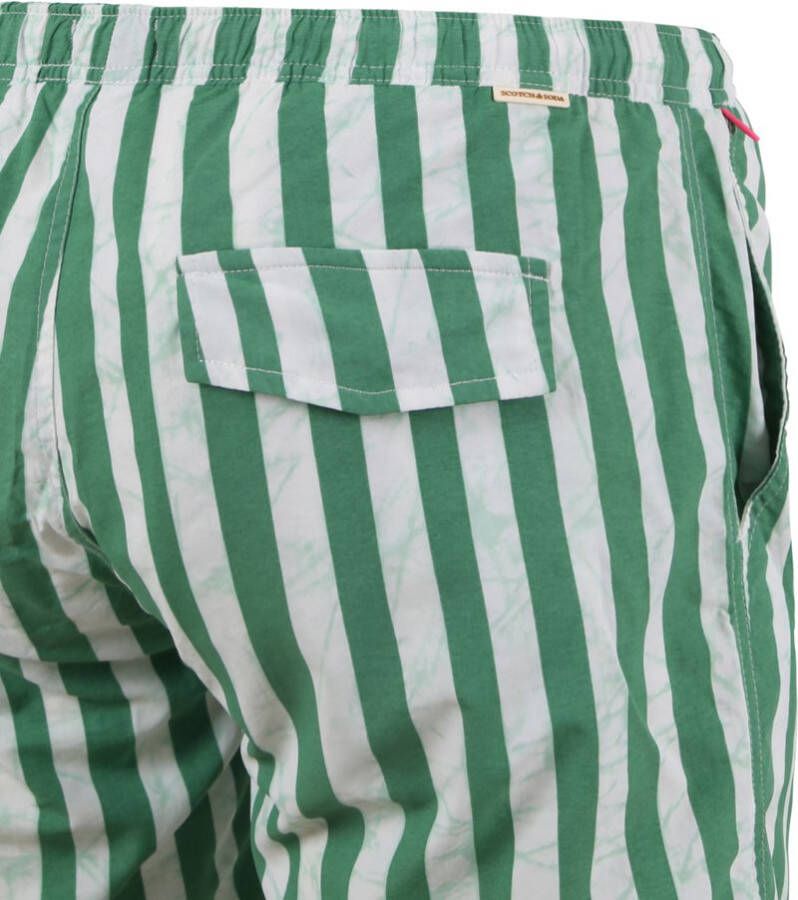 Scotch and Soda Scotch & Soda Zwembroek Strepen Groen