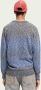 Scotch & Soda Scotch and Soda Pullover Melange Donkerblauw Blauw Heren - Thumbnail 3