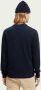 Scotch & Soda Scotch and Soda Pullover Mix Wol Gespikkeld Donkerblauw Blauw Heren - Thumbnail 2