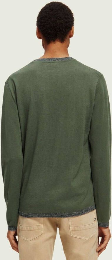 Scotch and Soda Pullover Wolmix Donkergroen