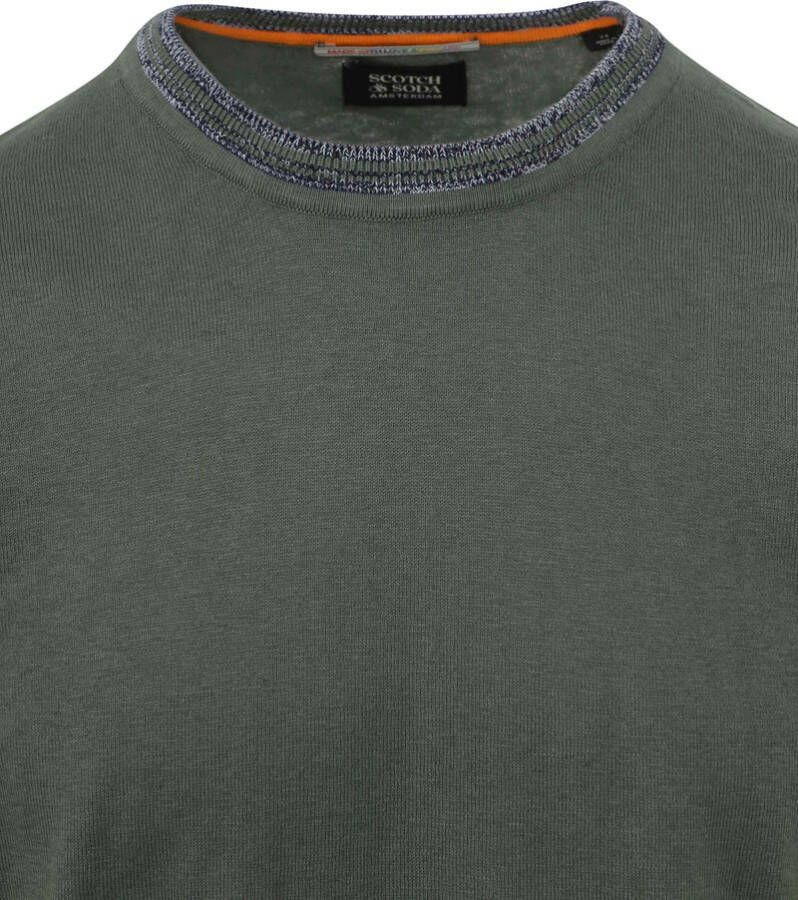Scotch and Soda Pullover Wolmix Donkergroen