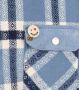 Scotch & Soda Flanellen shirt met teddybeer binnenin Blauw Heren - Thumbnail 8