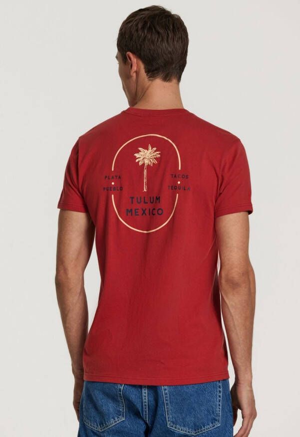 Shiwi T-Shirt Tulum Palms Rood