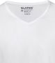 Slater T-shirt 2-pack Basic Fit T-shirt V-hals Wit - Thumbnail 4