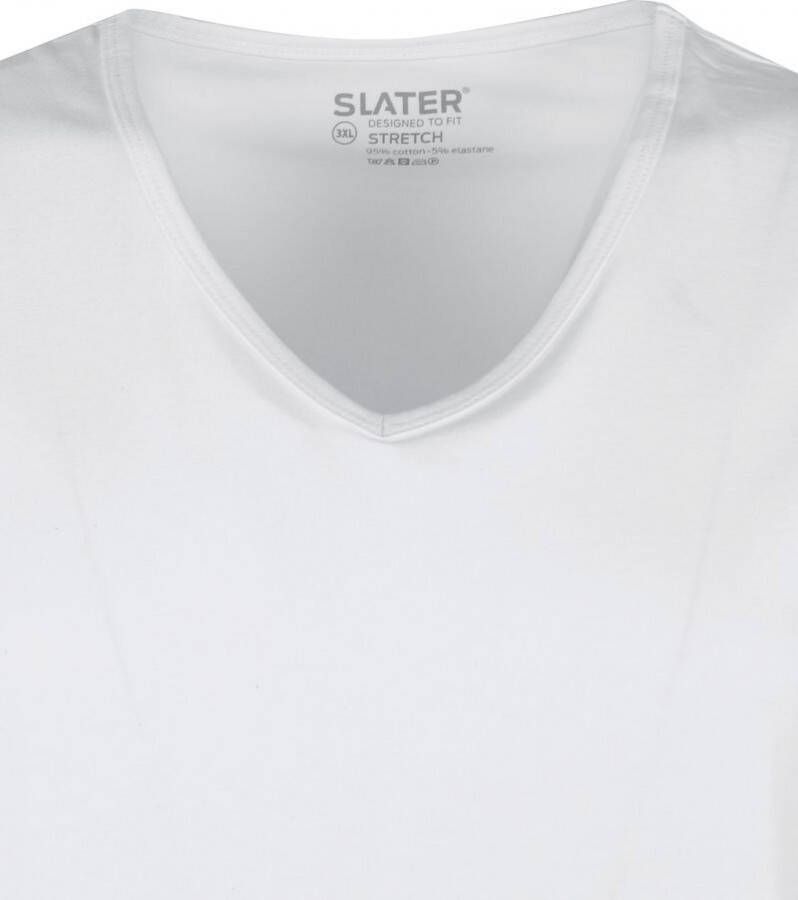 Slater Stretch Heren T-shirt V-hals 2-pack
