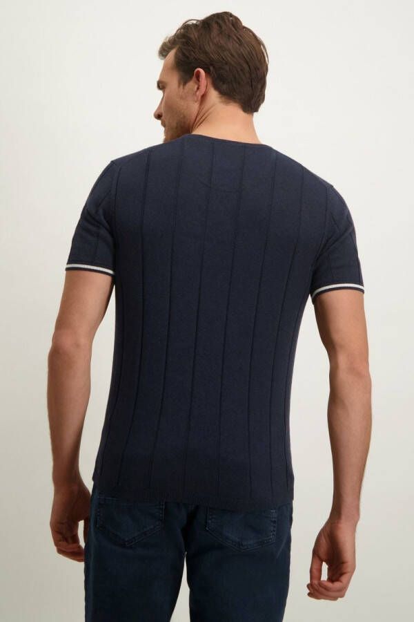 State of Art Knitted T-Shirt Navy