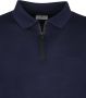 State of Art Mercerized Pique Polo Rits Donkerblauw - Thumbnail 2