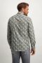 State of Art slim fit overhemd met all over print zilvergrijs cognac - Thumbnail 5