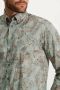 State of Art casual overhemd wijde fit lichtgroen geprint katoen - Thumbnail 3