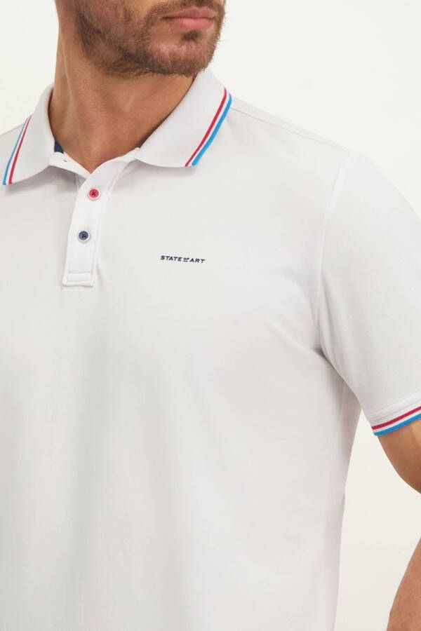 State of Art Pique Poloshirt Wit