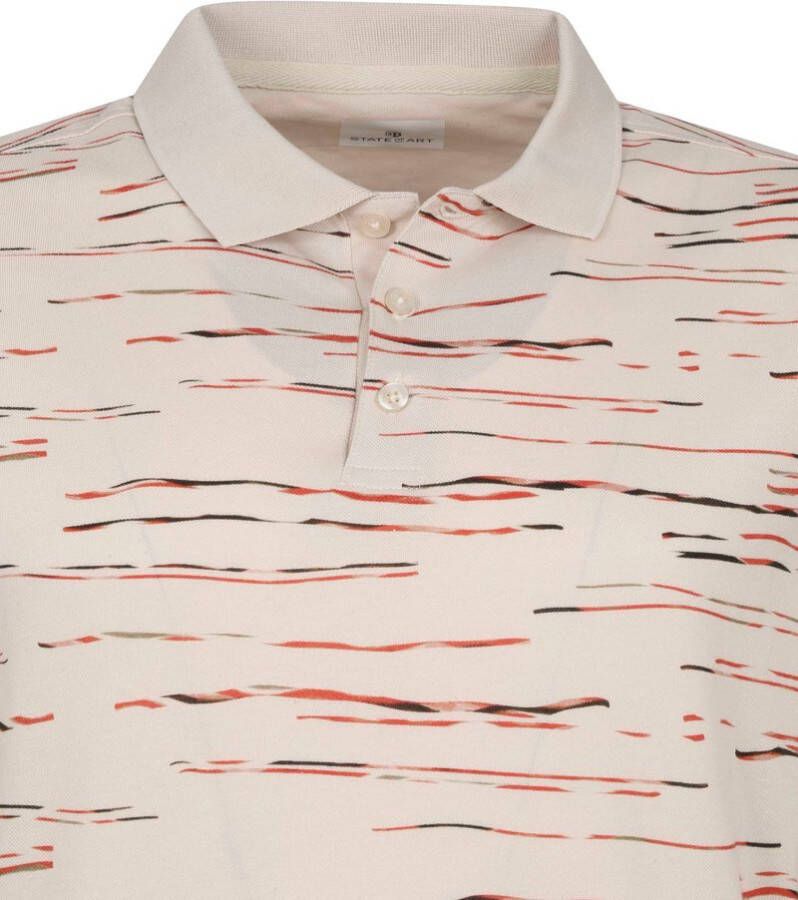 State of Art Polo Print Beige