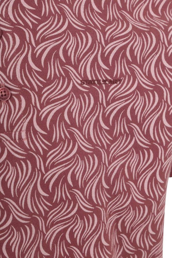 State of Art Poloshirt Print Roze