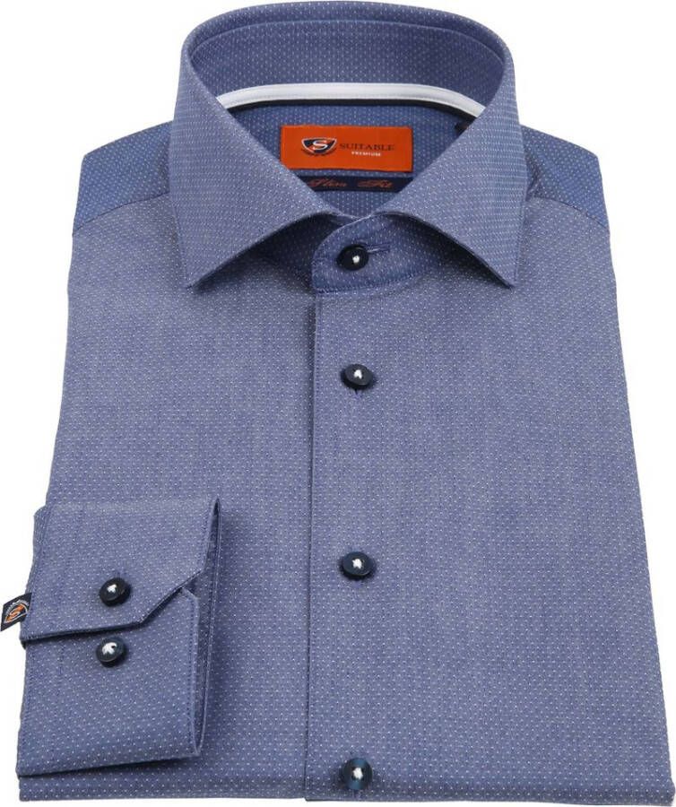Suitable Blauw WS Overhemd