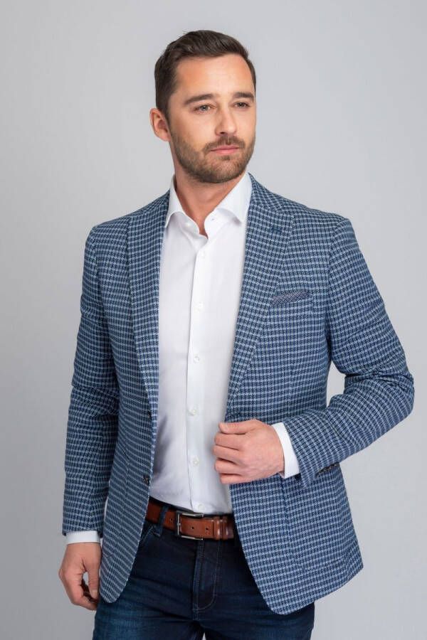 Suitable Blazer Patras Blauw