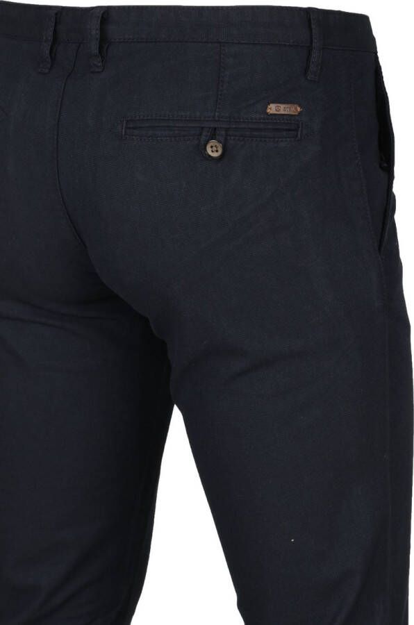 Suitable Chino Dessin Donkerblauw
