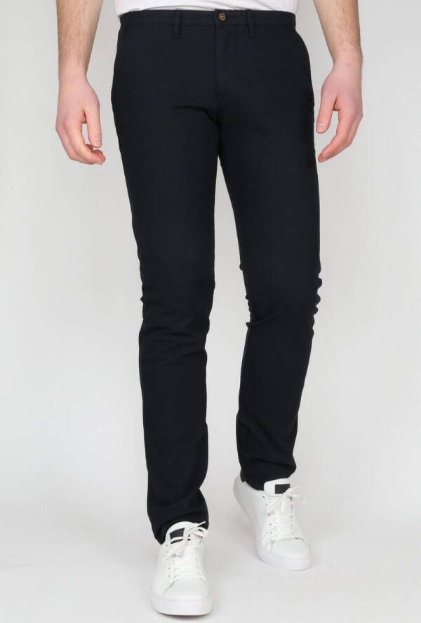 Suitable Chino Dessin Donkerblauw